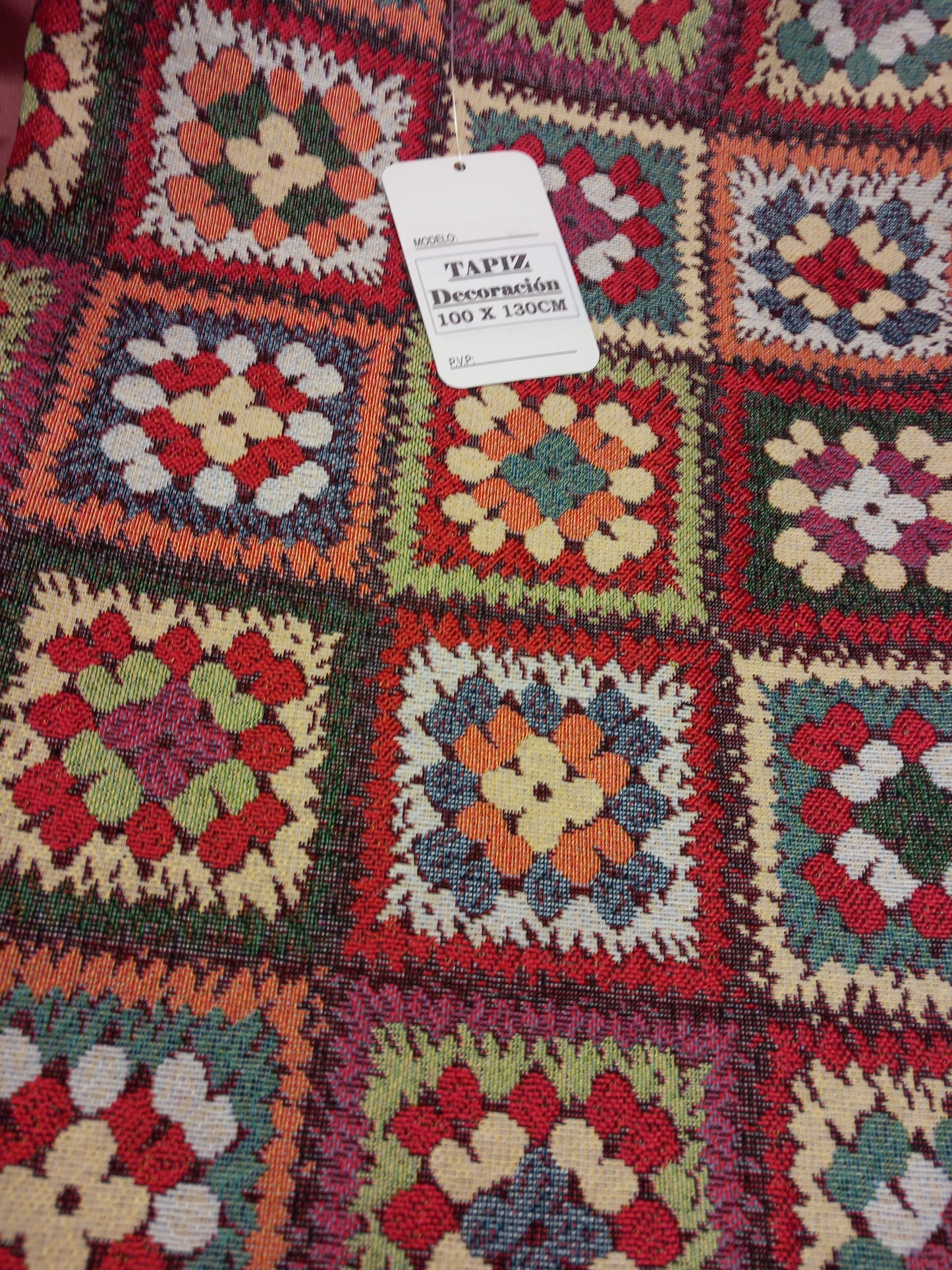 Tapiz crochet.130x100cm.Precio sin competencia.Multiusos.Envío Gratis.