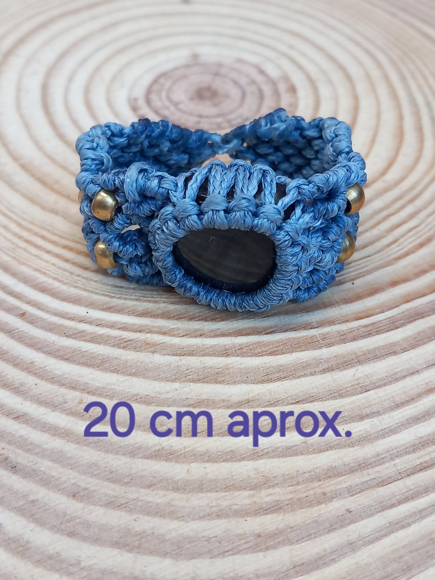 Anillo Macramé Mineral 9.99,envío gratis,artesanía