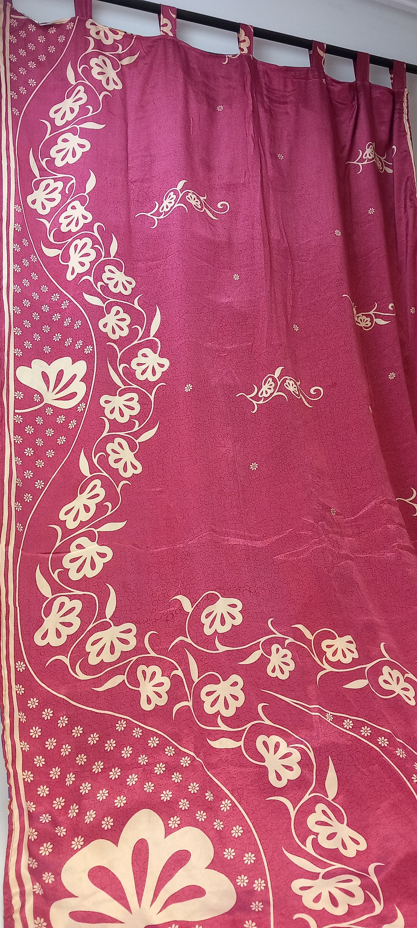 Cortinas ya confeccionadas reversibles en Seda India,modelos exclusivos, modelo tigre