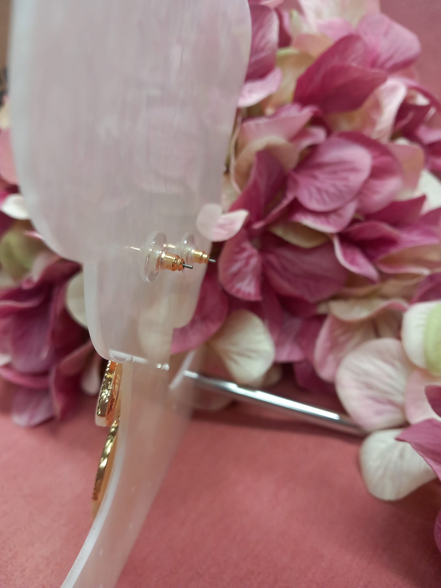 Pendientes TRIPLE PIEDRA MULTICOLOR.