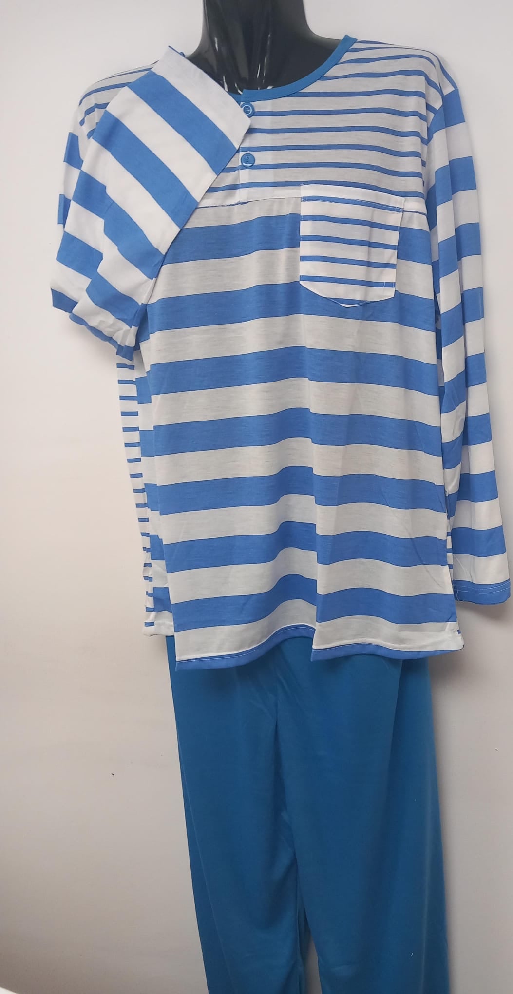 Pijamas de TALLAS GRANDES para HOMBRE Algodón 100% Extra Suave.
Extra Cómodo.
🎱Con Puños en Camiseta🎱