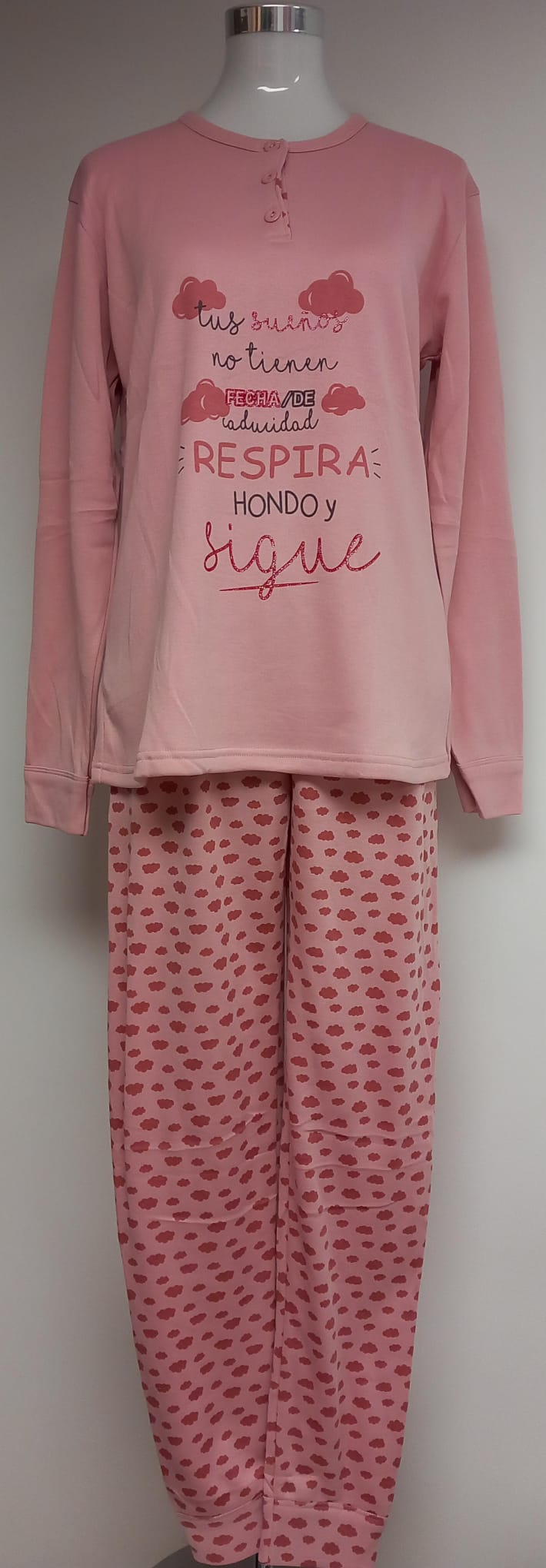 Good Vibras Women's Curvy Cotton Plush Hyper Soft PAJAMA