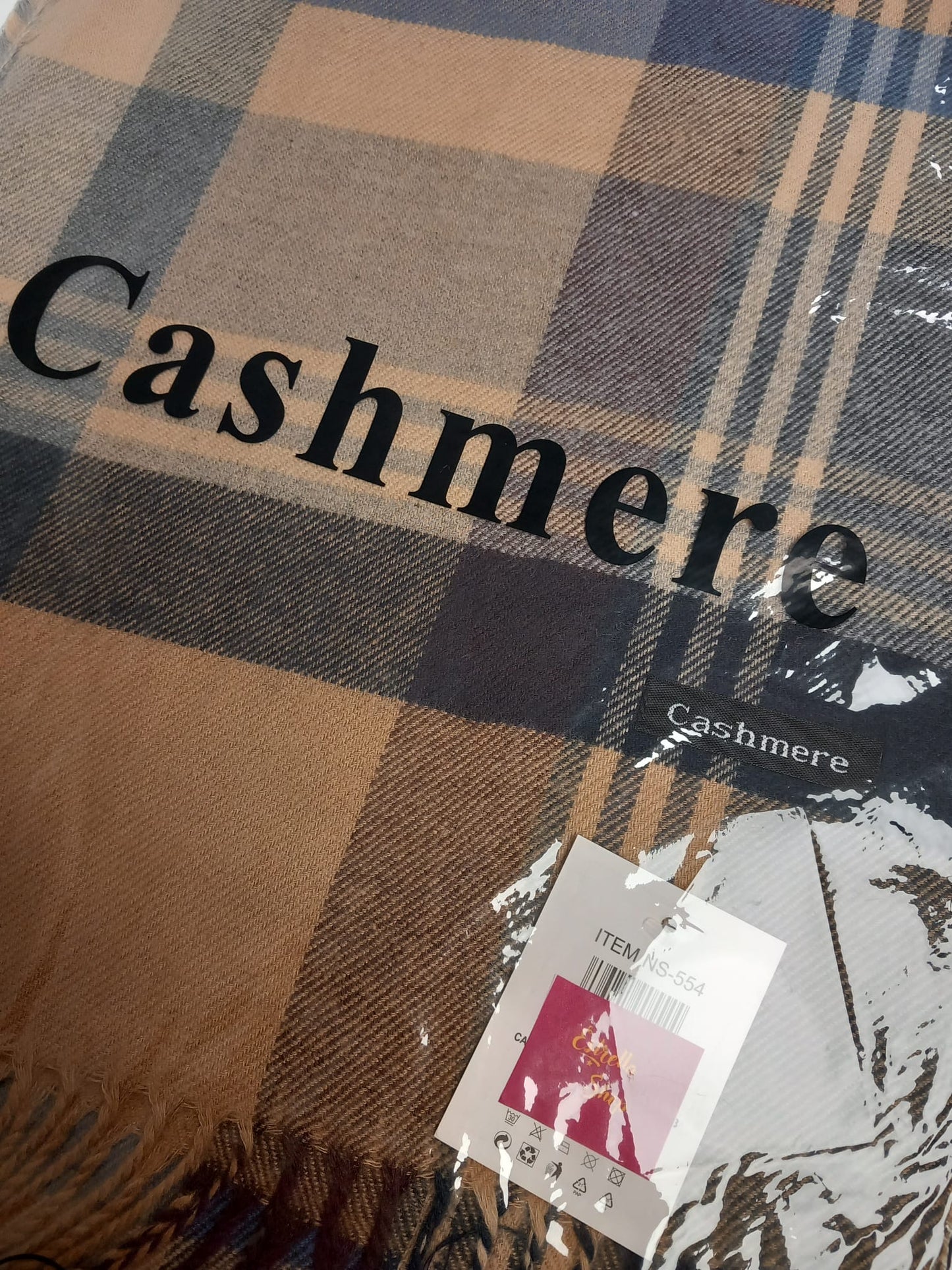 Impresionante bufanda reversible de hombre