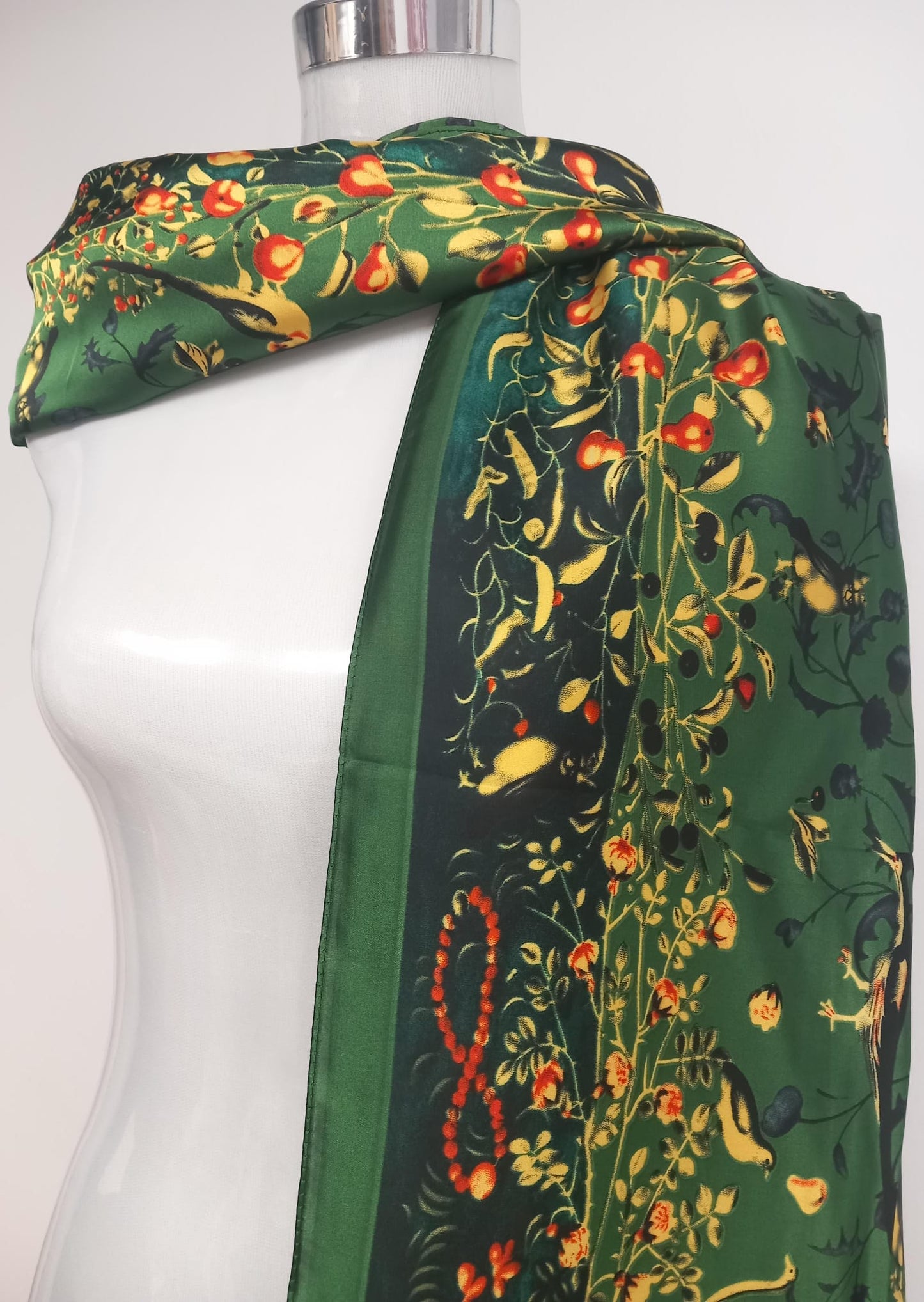 Pasmina Reversible 100% Tacto Seda. Naturaleza encantada.