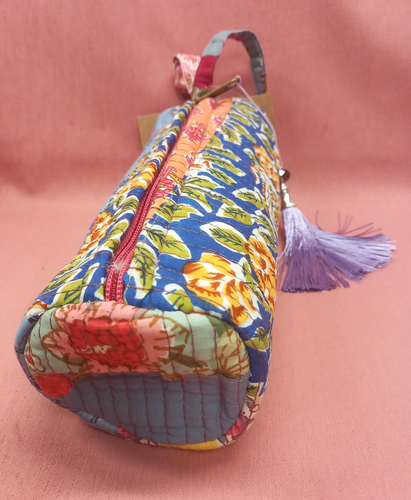 Neceser estuche acolchado modelo malva