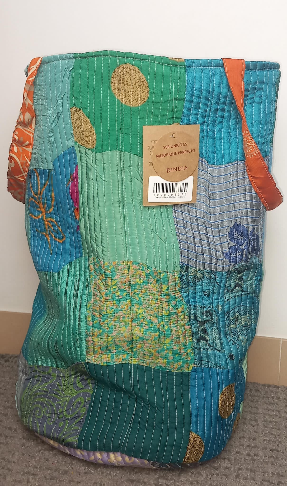 CESTO MULTIUSOS PATCHORK CON YUTE,MULTIFUNCIONAL CON ESTAMPADOS ÚNICOS,ENVÍO GRATIS SIN PEDIDO MÍNIMO.
