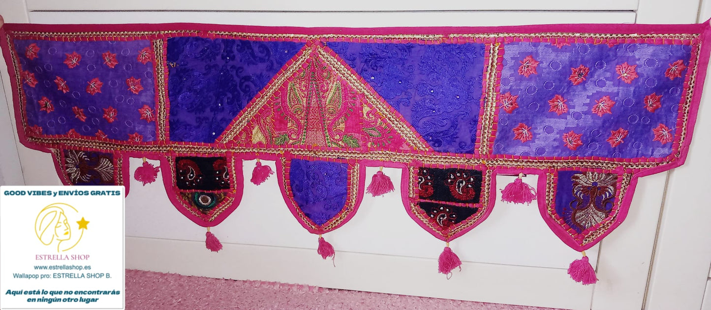 TORÁN BORDADO PATCHWORK PARA EMBELLECER Y ATRAER BUENAS ENERGÍAS,HECHO A MANO Y ES UNA PIEZA ARTESANAL ÚNICA.ENVÍO GRATIS SIN PEDIDO MÍNIMO.