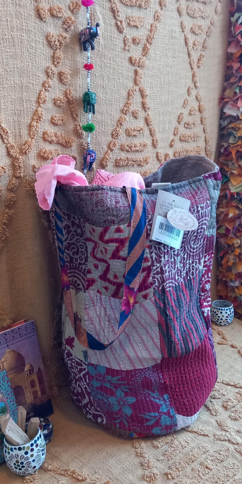 CESTO MAGiCOS al ser MULTIUSOS PATCHORK CON YUTE,MULTIFUNCIONAL CON ESTAMPADOS ÚNICOS,ENVÍO GRATIS SIN PEDIDO MÍNIMO.