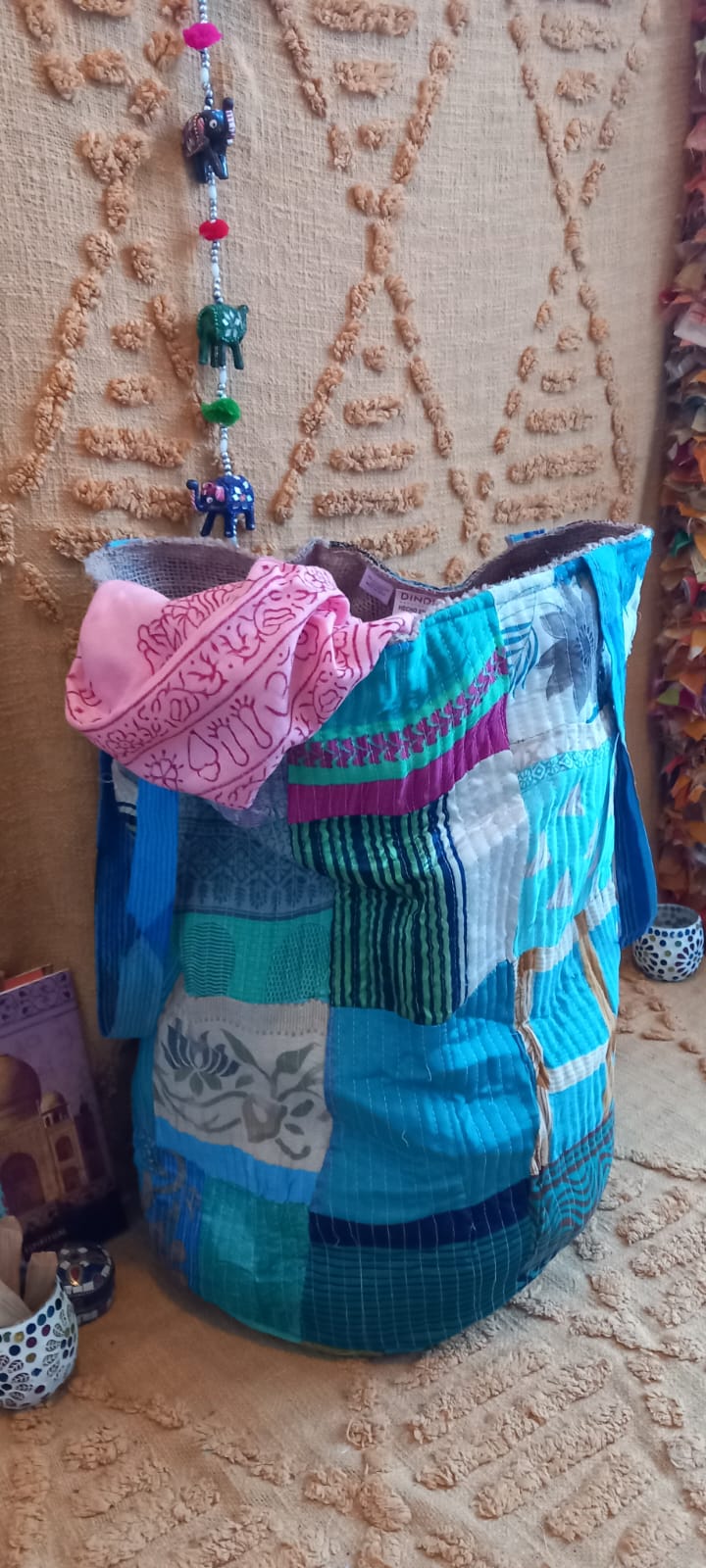CESTO MAGiCOS al ser MULTIUSOS PATCHORK CON YUTE,MULTIFUNCIONAL CON ESTAMPADOS ÚNICOS,ENVÍO GRATIS SIN PEDIDO MÍNIMO.