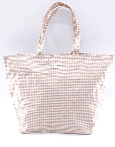 Bolsa de playa grande vichy beig,precio sin competencia,envío gratis.