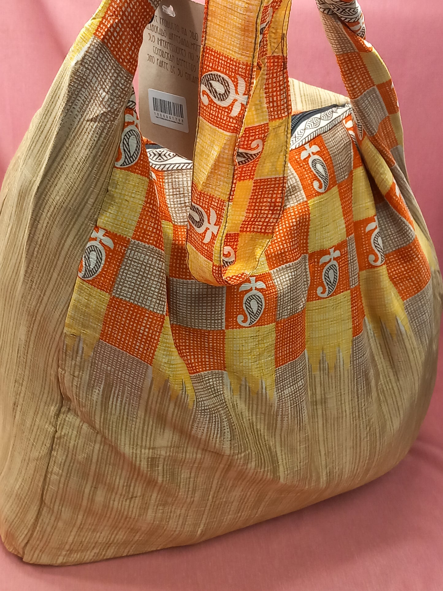 Bolso india de escapada, fin de semana,playa,montaña, gimansio...Con cremallera.Envío Gratis.Modelo Tierra Cashmere.