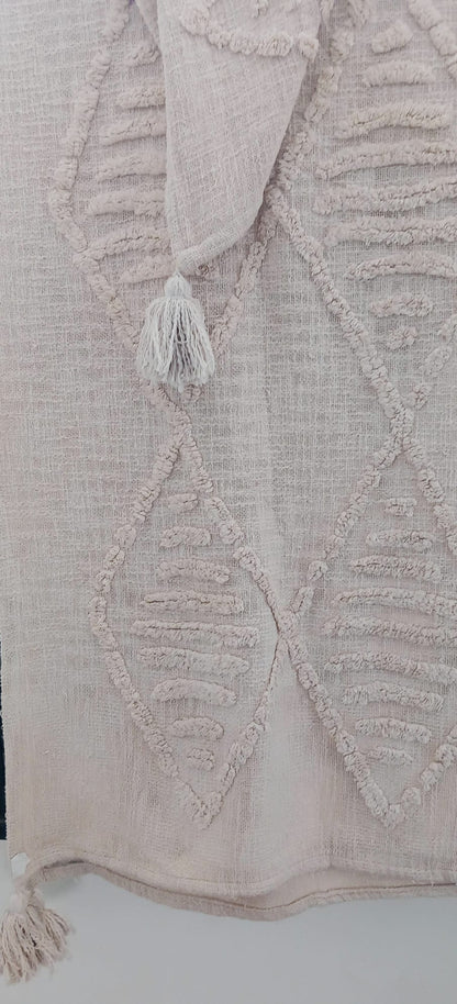 Jarapa Mostaza Plaid de Algodón con borlas en las esquinas.Siempre Precios Bajos y Categoría.Envío Gratis.