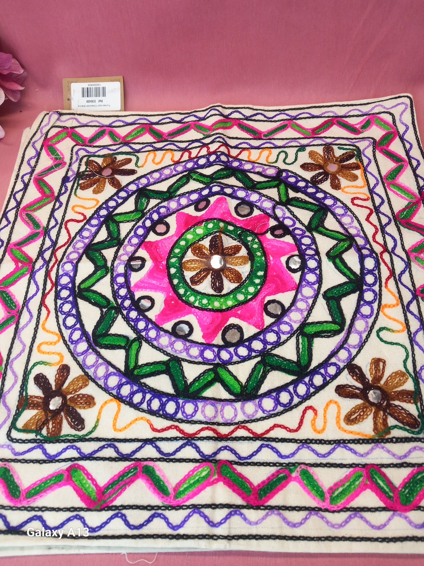 Fundas de cojín modelo mandala rosa.Precio sin competencia. Envío Gratis.