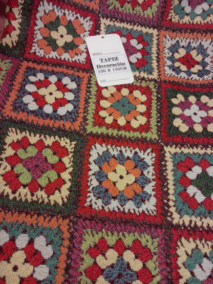 Tapiz crochet.130x100cm.Precio sin competencia.Multiusos.Envío Gratis.
