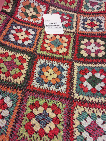 Tapiz crochet.130x100cm.Precio sin competencia.Multiusos.Envío Gratis.