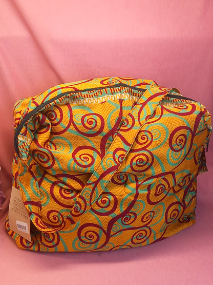 Bolso india de escapada, fin de semana,playa,montaña, gimansio...Con cremallera.Envío Gratis.Modelo Espirales.