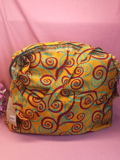 Bolso india de escapada, fin de semana,playa,montaña, gimansio...Con cremallera.Envío Gratis.Modelo Espirales.