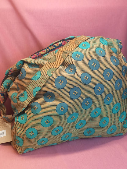 Bolso india de escapada, fin de semana,playa,montaña, gimansio...Con cremallera.Envío Gratis.Modelo Loto.