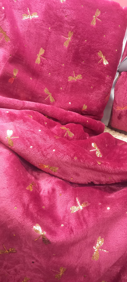 MANTA GRANDE MÁGICA TERCIOPELO DOBLE CARA 210X230CM.ENVÍO GRATIS SIN PEDIDO MÍNIMO.