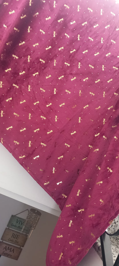 MANTA GRANDE MÁGICA TERCIOPELO DOBLE CARA 210X230CM.ENVÍO GRATIS SIN PEDIDO MÍNIMO.