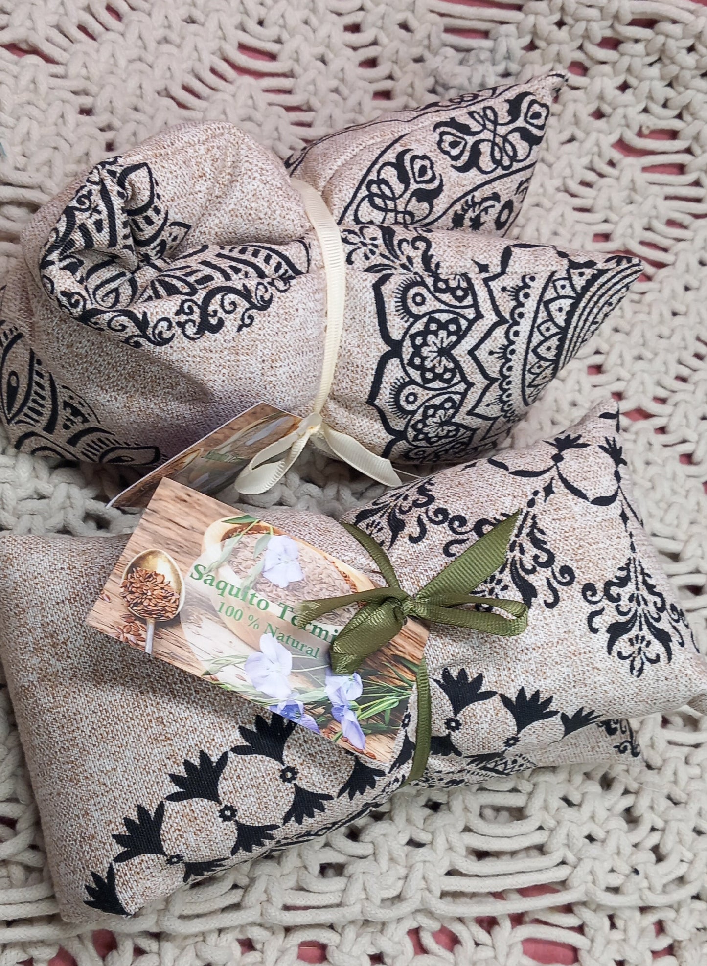 Saco de mandala de la paz sobre fondo gris.Envío gratis.