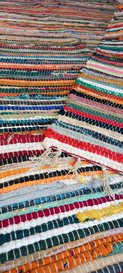 Jarapa multicolor de 120x200cm modelo Indira,elaborada artesanalmente multifución y multiusos.ENVIO GRATIS SIN PEDIDO MÍNMO.