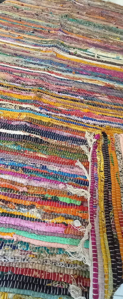 PLAID MULTIUSOS Y MULTICOLOR CON FLECOS.120X200CM ARTESANALMENTE ELABORADA EN INDIA VIBRANTE.MODELO ANANDA. ENVÍO GRATIS SIN PEDIDO MÍNIMO.