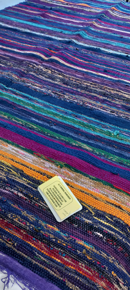 JARAPA PLAID ALFOMBRA FLECO BERENJENA,MODELO ELLORA MULTIUSOS Y MULTICOLOR 100X200CM.TEXTURA Y TRADICIÓN EN UNA SOLA PIEZA.ENVÍO GRATIS SIN PEDIDO MÍNIMO.