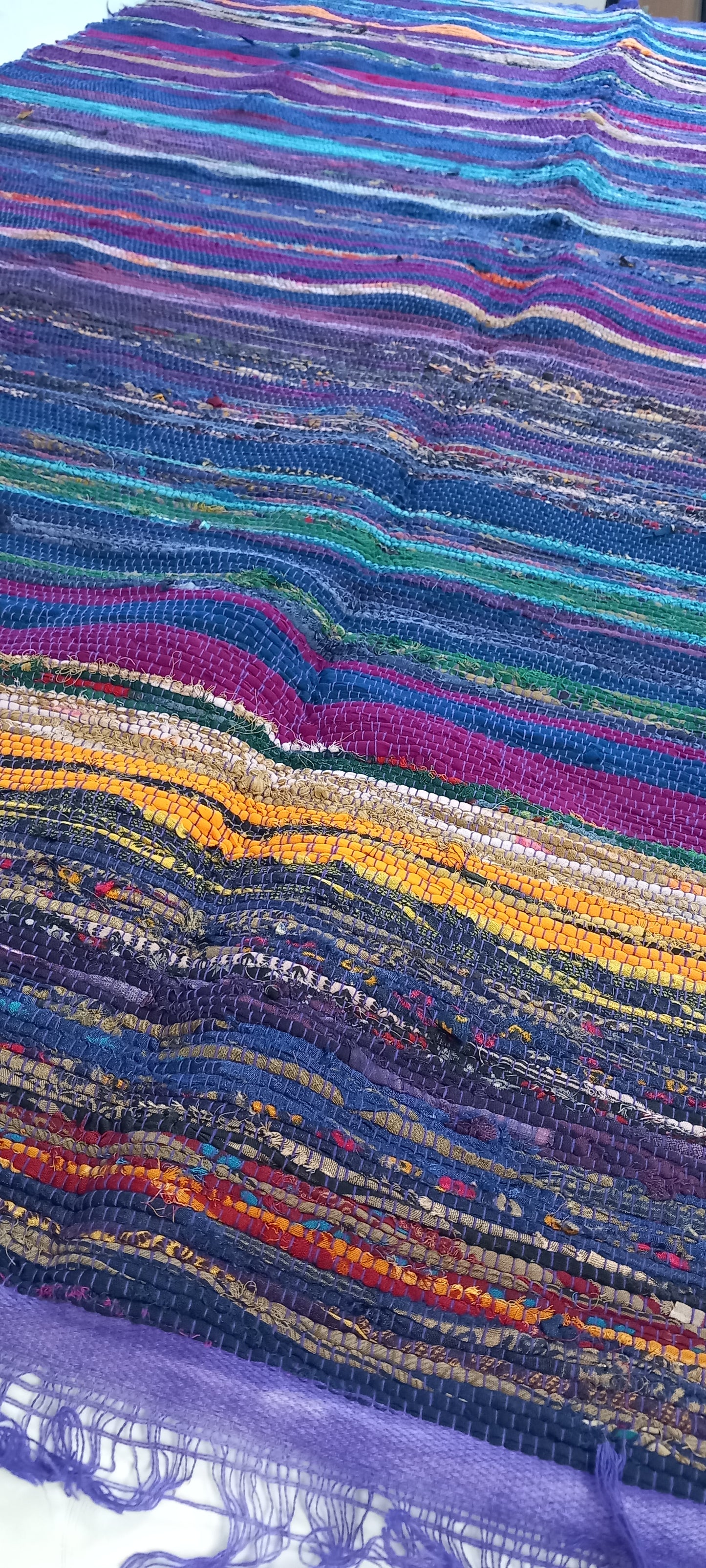 JARAPA PLAID ALFOMBRA FLECO BERENJENA,MODELO ELLORA MULTIUSOS Y MULTICOLOR 100X200CM.TEXTURA Y TRADICIÓN EN UNA SOLA PIEZA.ENVÍO GRATIS SIN PEDIDO MÍNIMO.