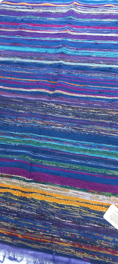 JARAPA PLAID ALFOMBRA FLECO BERENJENA,MODELO ELLORA MULTIUSOS Y MULTICOLOR 100X200CM.TEXTURA Y TRADICIÓN EN UNA SOLA PIEZA.ENVÍO GRATIS SIN PEDIDO MÍNIMO.