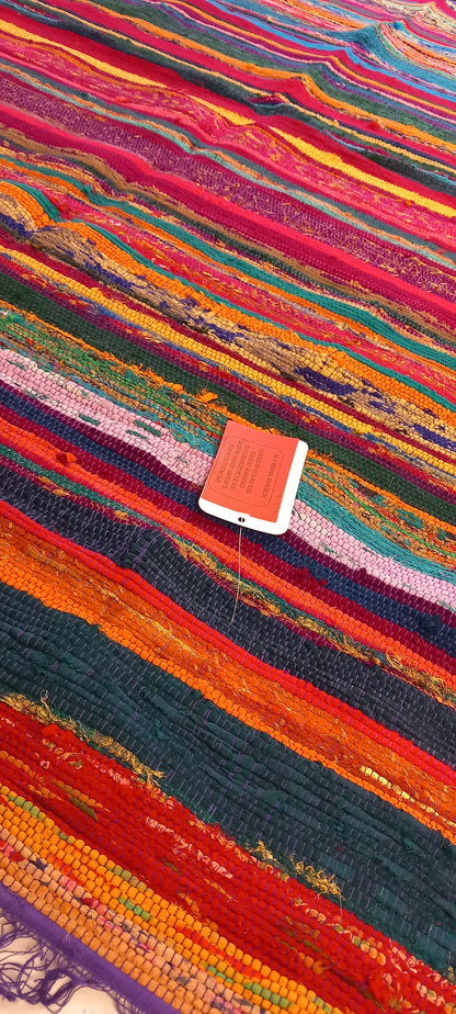 JARAPA PLAID ALFOMBRA FLECO BERENJENA,MODELO ESPECIAS MULTIUSOS Y MULTICOLOR 100X200CM.TEXTURA Y TRADICIÓN EN UNA SOLA PIEZA.ENVÍO GRATIS SIN PEDIDO MÍNIMO.