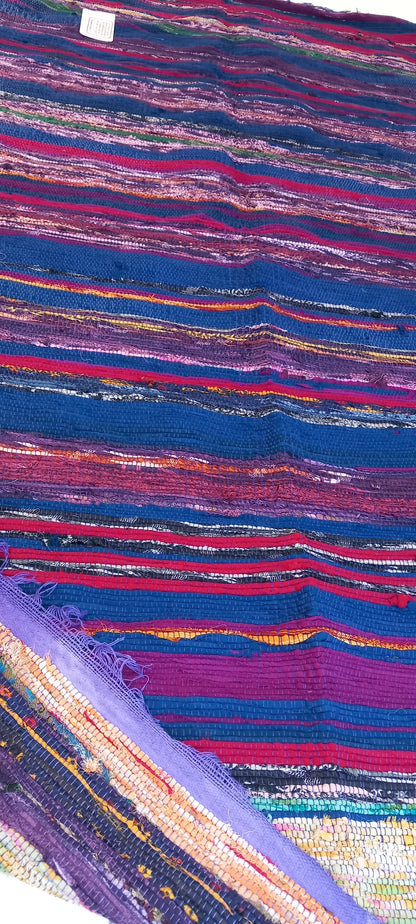 JARAPA PLAID ALFOMBRA FLECO MORADO,MODELO TEMPLO MULTIUSOS Y MULTICOLOR 100X200CM.TEXTURA Y TRADICIÓN EN UNA SOLA PIEZA.ENVÍO GRATIS SIN PEDIDO MÍNIMO.