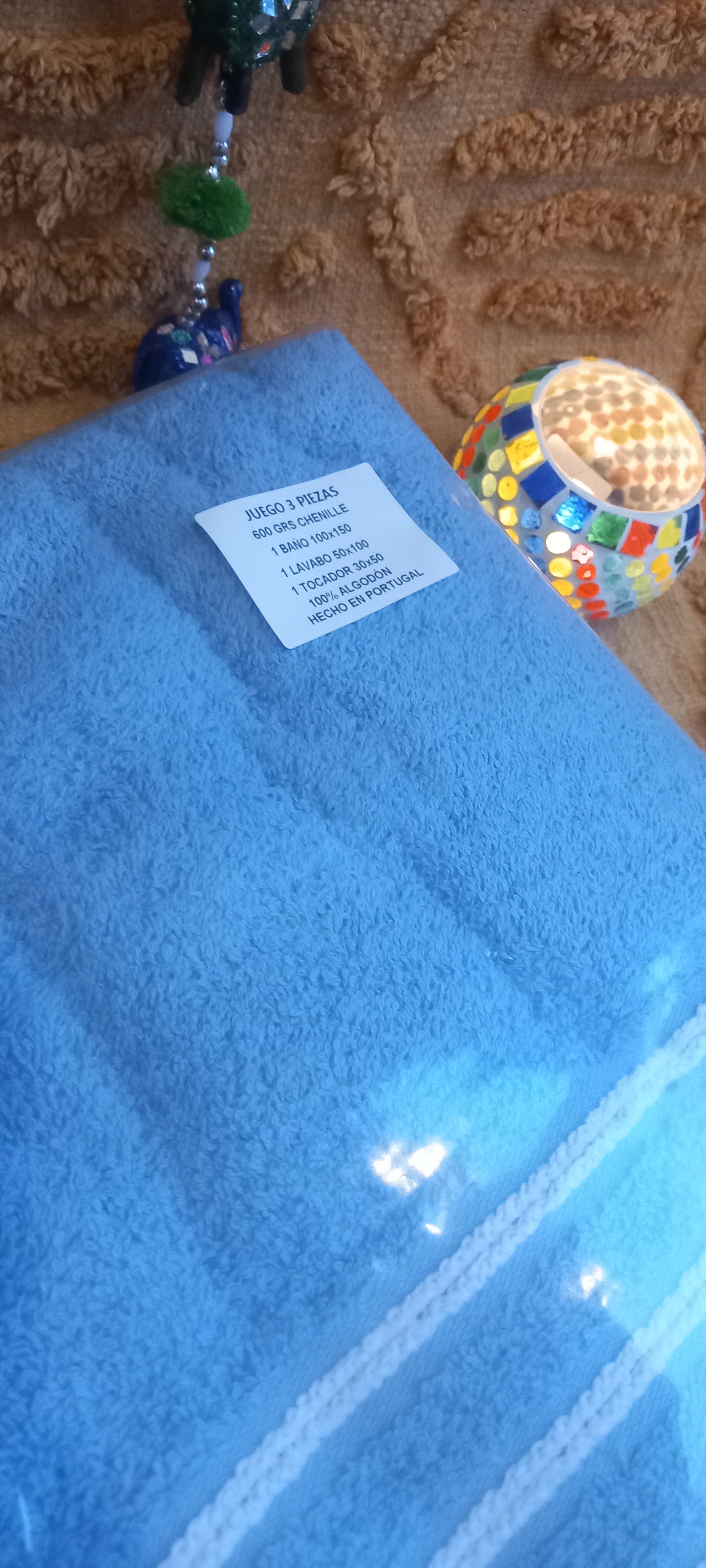 JUEGO DE TOALLAS 3PIEZAS 600GRAMOS ALGODÓN PURO 100% ENVÍO GRATIS SIN PEDIDO MÍNIMO.