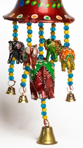 COLGADOR DECORACIÓN CON ELEFANTES DE LA SUERTE Y CAMPANA,RICO SÍMBOLISMO DE BUENA SUERTE,RIQUEZA Y PROTECCIÓN.ENVÍO GRATIS SIN PEDIDO MÍNIMO.
