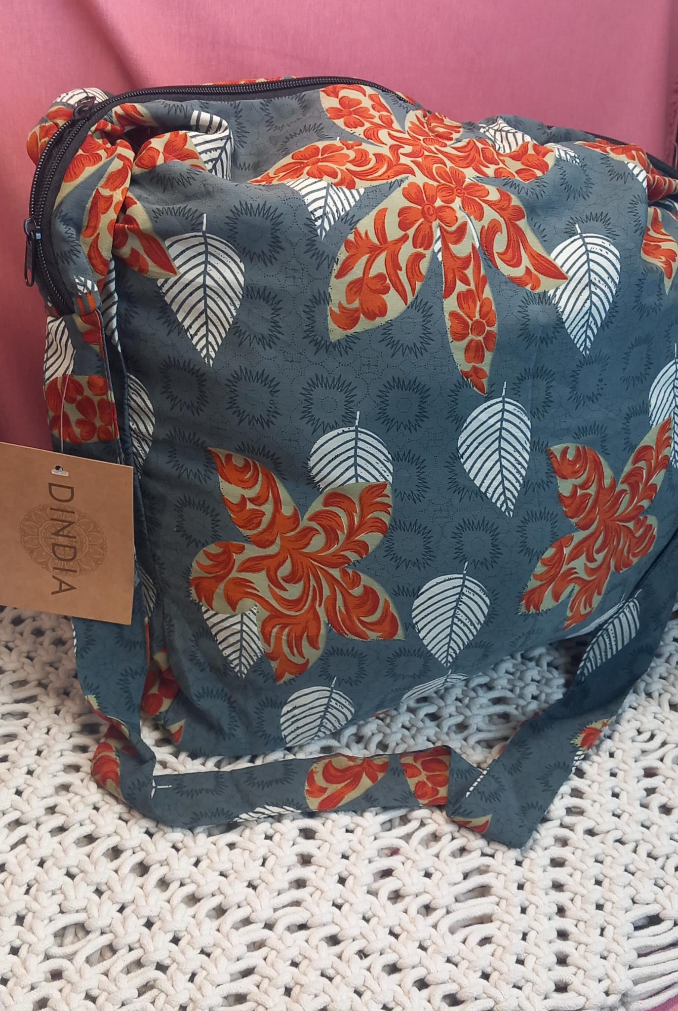 Bolso india 100%artesanía India...Con cremallera.Modelo Samsara con envío gratis sin pedido mínimo.