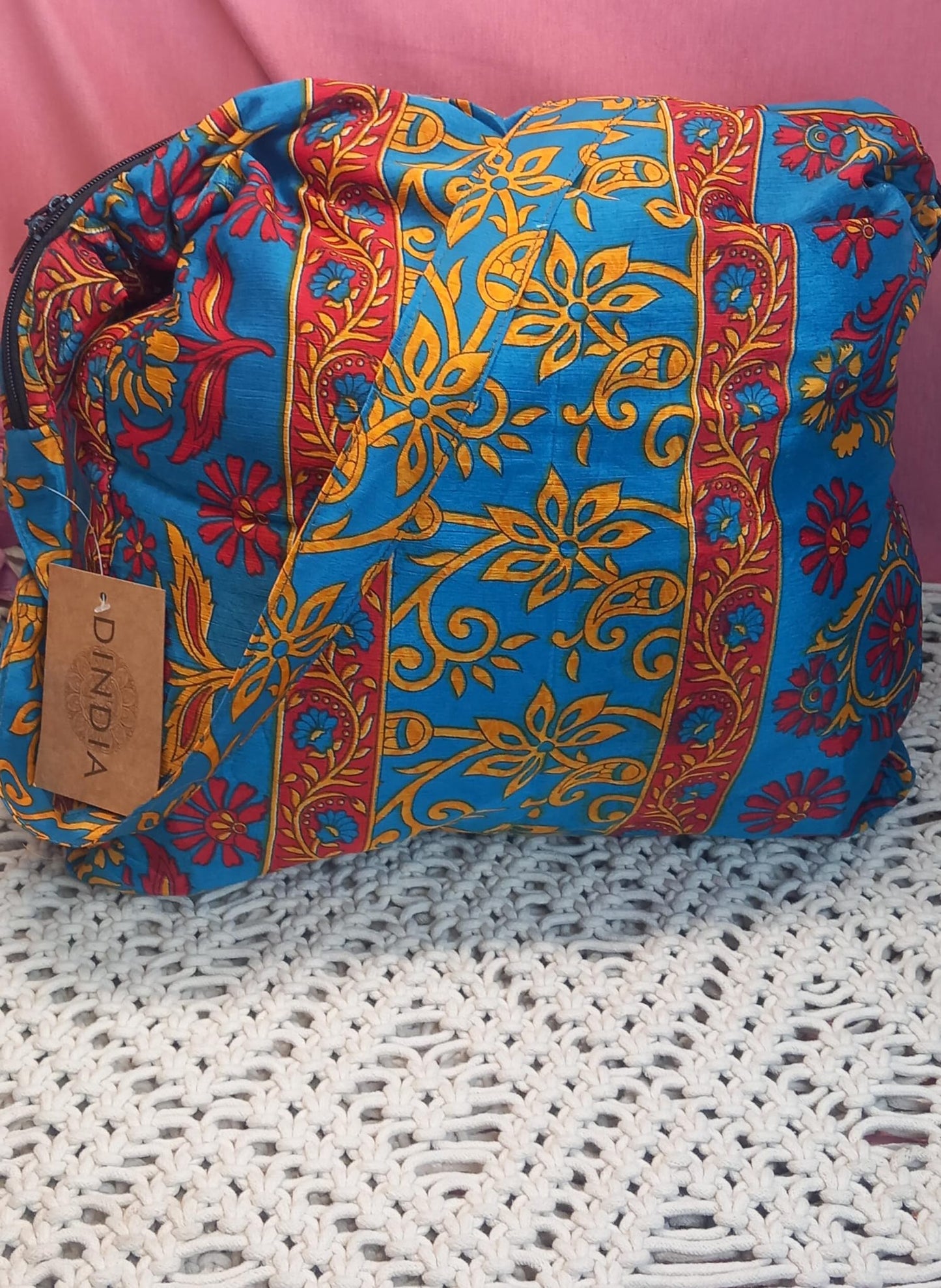 Bolso india 100%artesanía India...Con cremallera.Modelo Maia. Envío gratis sin pedido mínimo.