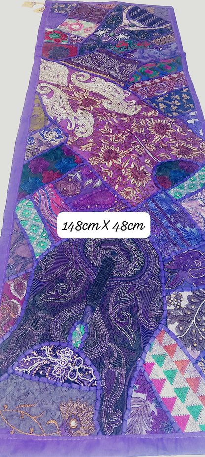 CAMINO DE MESA PATCHWORK 48X148CM ES UNA OBRA DE ARTE,JOYA TEXTIL CON ALMA.ENVIO GRATIS SIN PEDIDO MÍNIMO.