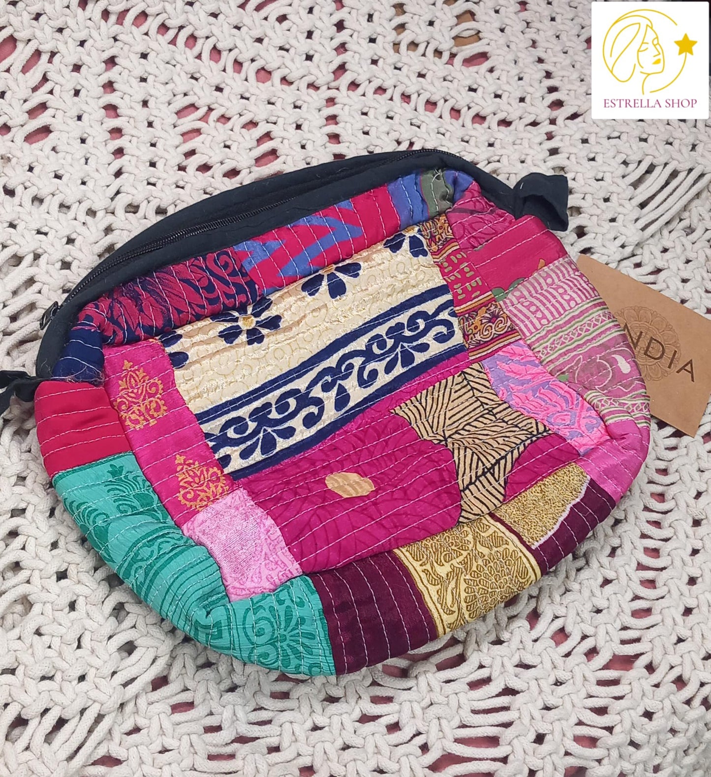 NECESER REVERSIBLE PATCHWORK MÁGICO PORQUE ES REVERSIBLE.MODELO ROSE.ENVÍO GRATIS SIN PEDIDO MÍNIMO.