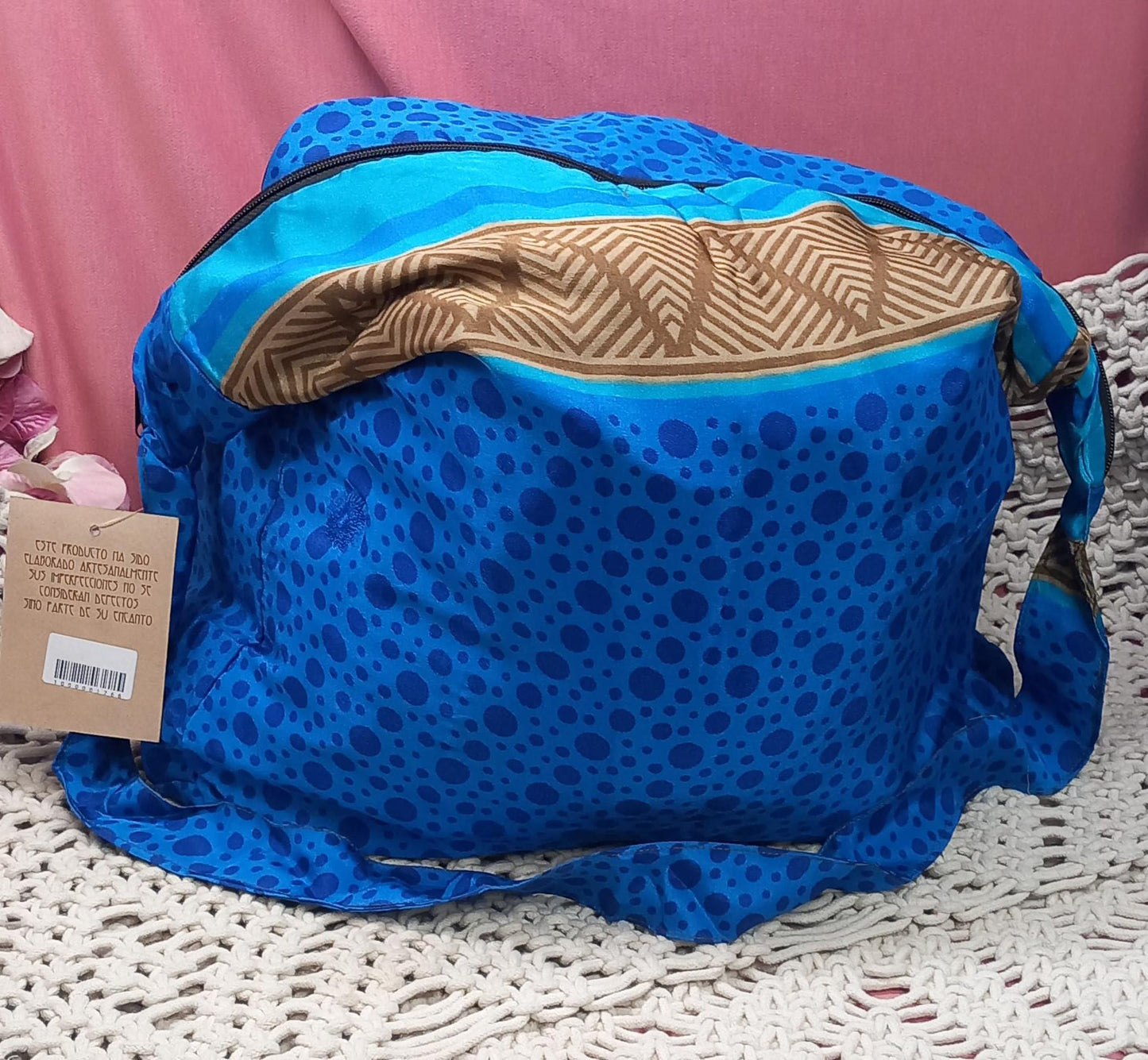 Bolso india 100%artesanía India...Con cremallera.Envío gratis sin pedido mínimo. Modelo Asante.