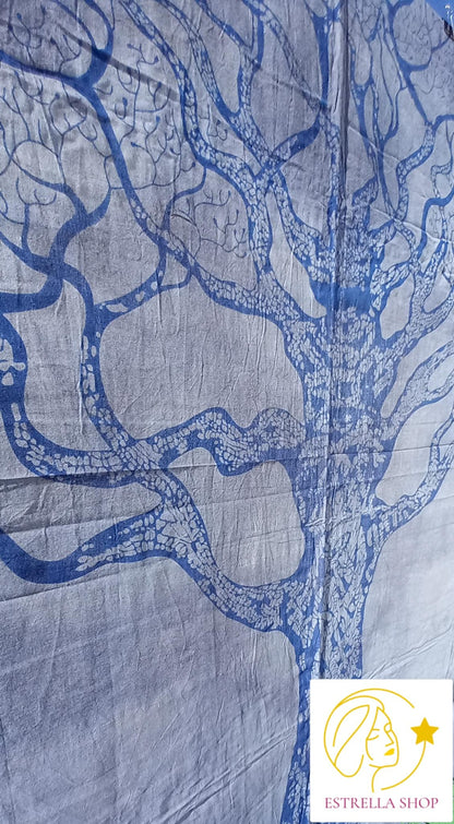 MULTIUSO PLAID CUBRE Árbol de la vida.ARTESANÍA INDIA 210X240CM ENVÍO GRATIS SIN PEDIDO MÍNIMO.