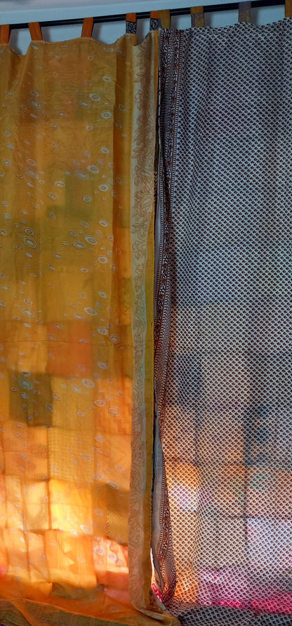 SET A JUEGO DE 2 CORTINAS REVESIBLES PATCHWORK Y SON MÁGICAS PORQUE LLEVAN DOBLE CARA,ENVÍO GRATIS.