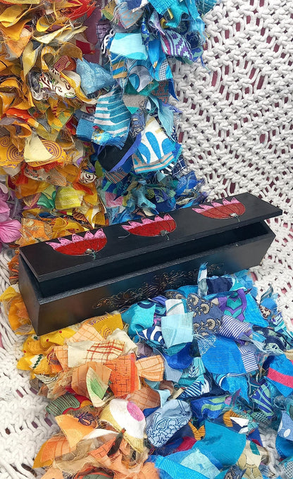 CAJAS DE MADERA ARTESANALMENTE PINTADAS A MANO PARA ESPACIOS DISTINTOS Y CON ALMA.ENVÍO GRATIS SIN PEDIDO MÍNIMO.