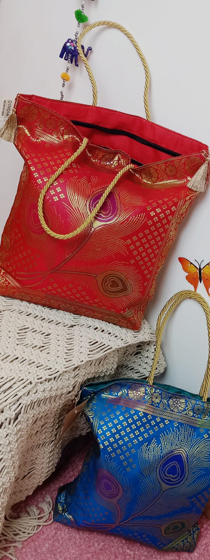 Tote seda saree de primera calidad,artesanía India,envío gratis sin pedido mínimo y precio sin competencia.