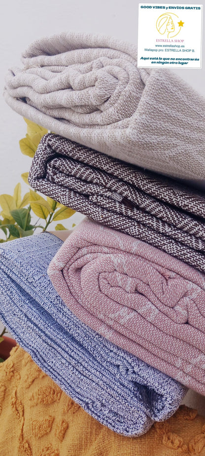 JARAPA PLAID MULTIUSOS ALGODÓN RECICLADO:MAGIA EN TU HOGAR ENVÍO GRATIS SIN PEDIDO MÍNIMO.