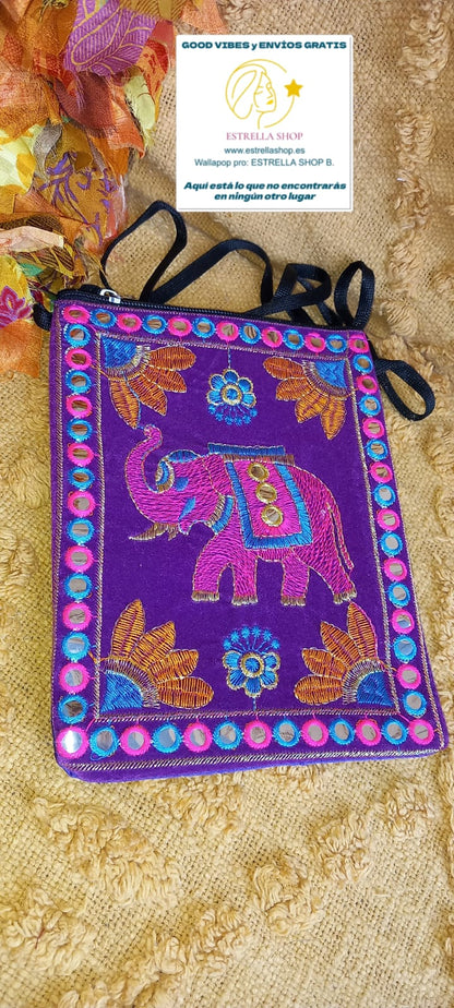 BOLSOS CLUTCH VELVET ACCESORIO ÚNICO Y ARTESANAL,UNA JOYA TEXTIL CON ENVÍO GRATIS SIN PEDIDO MÍNIMO.