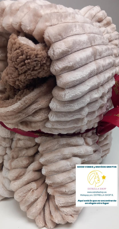 MANTAS ACOLCHADAS A DOBLE CARA CON SHERPA DELUXE EN VARIOS COLORES MÁGICOS.ENVÍO GRATIS SIN PEDIDO MÍNIMO.