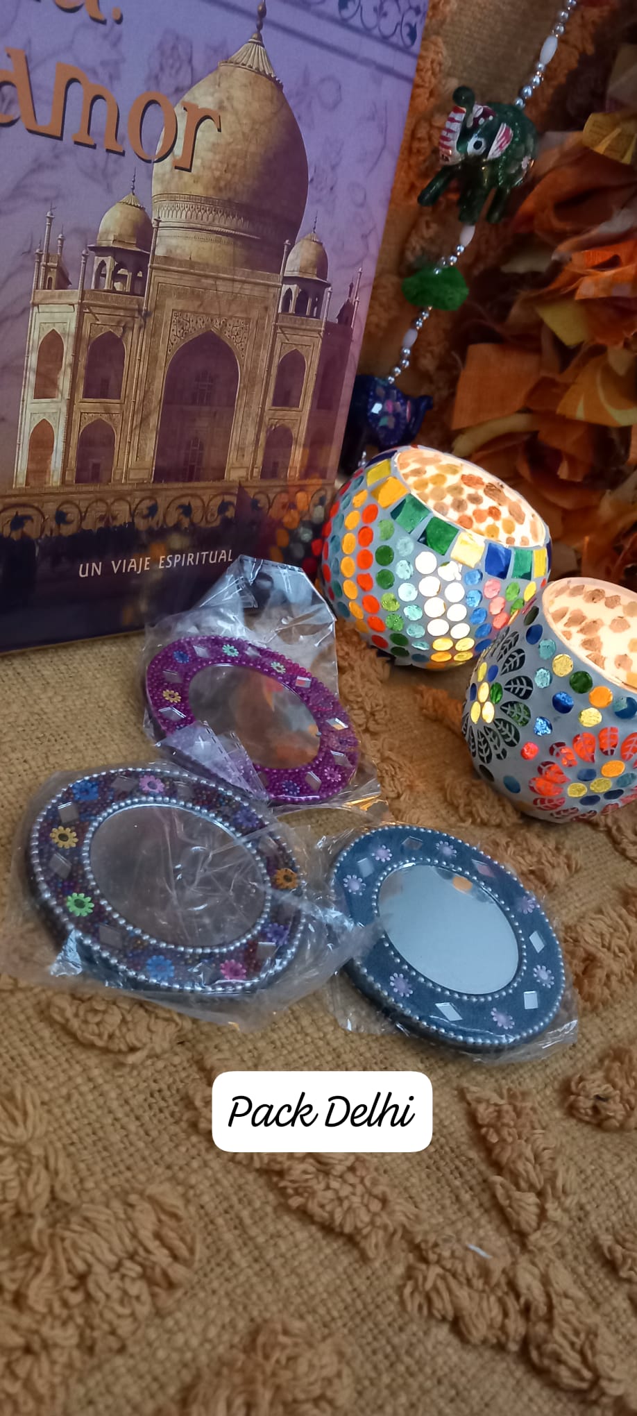 PACK 3 ESPEJOS CRISTALITOS,PEQUEÑOS TESOROS ARTESANALES PARA LO COTIDIANO.ENVÍO GRATIS SIN PEDIDO MÍNIMO.
