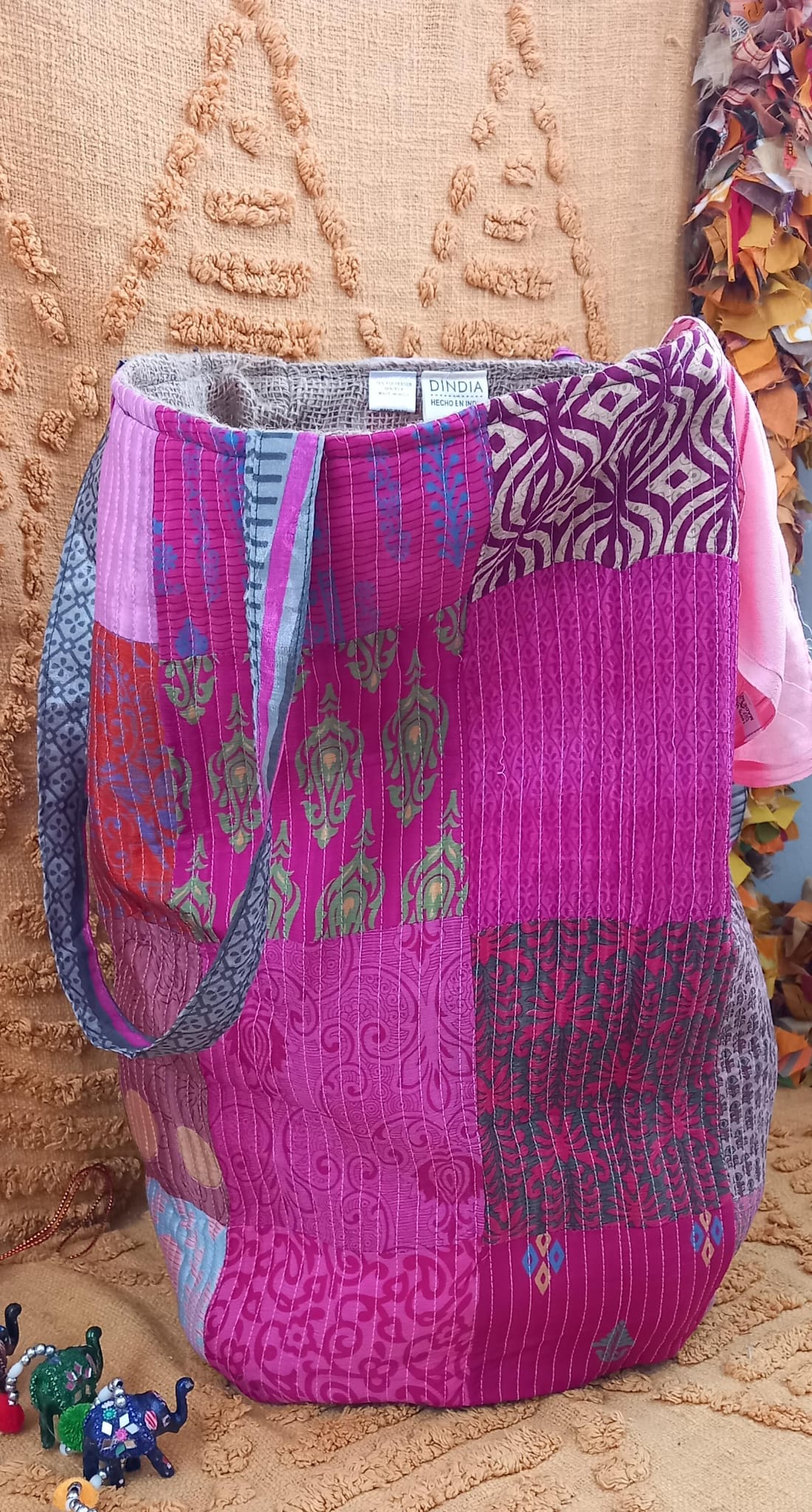 CESTO MAGiCOS al ser MULTIUSOS PATCHORK CON YUTE,MULTIFUNCIONAL CON ESTAMPADOS ÚNICOS,ENVÍO GRATIS SIN PEDIDO MÍNIMO.