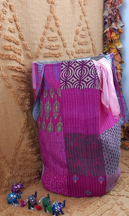 CESTO MAGiCOS al ser MULTIUSOS PATCHORK CON YUTE,MULTIFUNCIONAL CON ESTAMPADOS ÚNICOS,ENVÍO GRATIS SIN PEDIDO MÍNIMO.