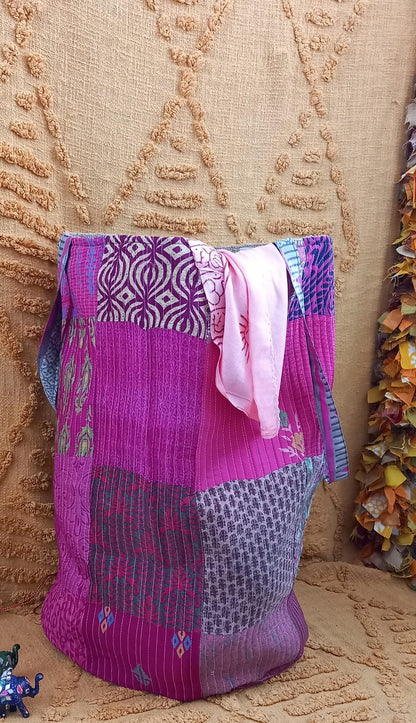 CESTO MAGiCOS al ser MULTIUSOS PATCHORK CON YUTE,MULTIFUNCIONAL CON ESTAMPADOS ÚNICOS,ENVÍO GRATIS SIN PEDIDO MÍNIMO.